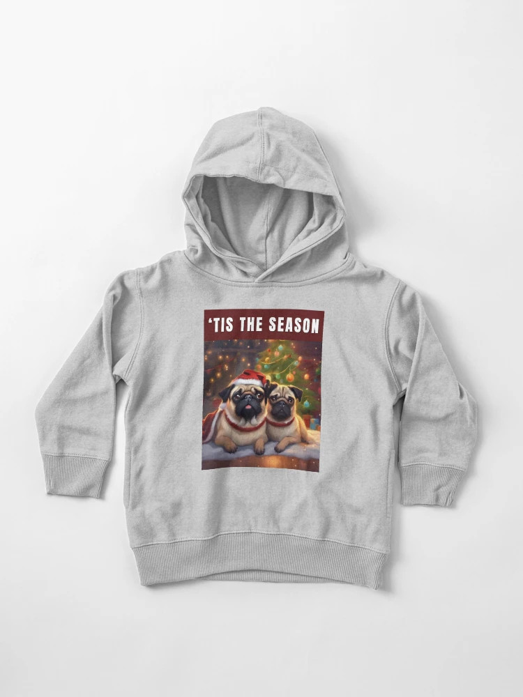 Christmas Pugs - ‘Tis the Season Toddler Pullover Hoodie | Redbubble (US)