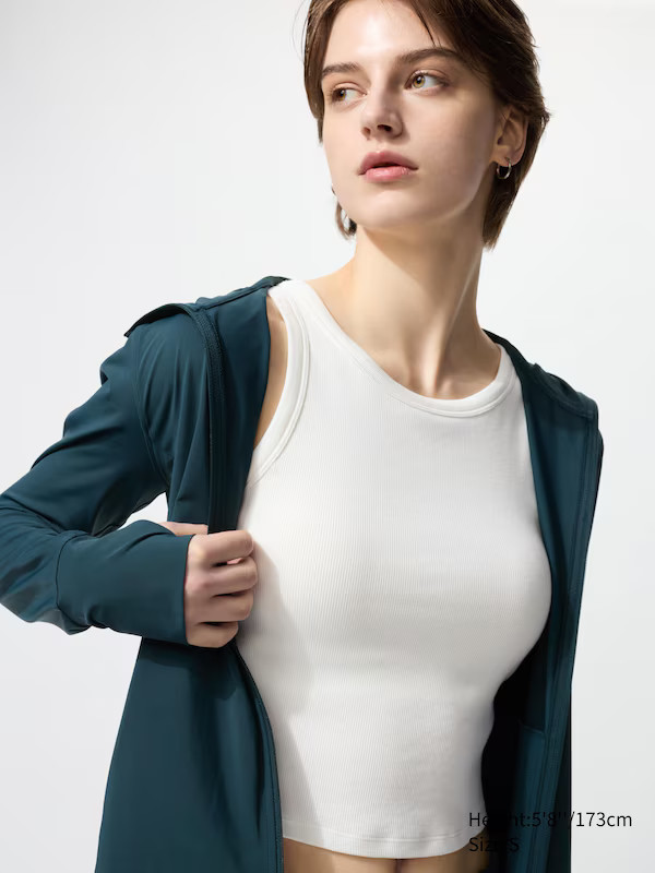 Ribbed Cropped Bra Top | UNIQLO (US)