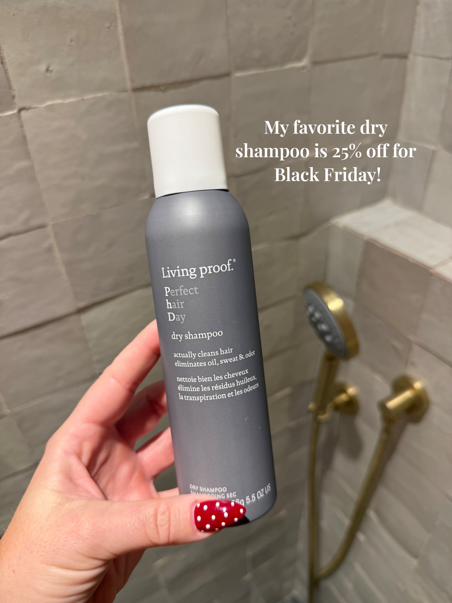 My favorite dry shampoo is 25% off for Black Friday! 🙌🏻 Living Proof is the best! 

#LTKCyberWeek #LTKGiftGuide #LTKBeauty