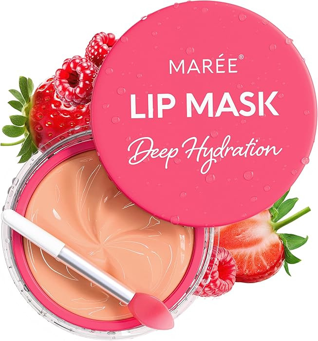 MAREE Lip Mask Overnight - Lip Moisturizer For Very Dry Lips - Hydrating Lip Butter Balm with Hya... | Amazon (US)