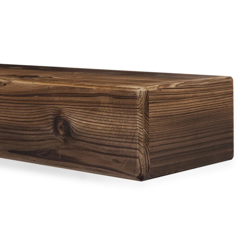 Weathered Beam Fireplace Shelf Mantel | Wayfair North America