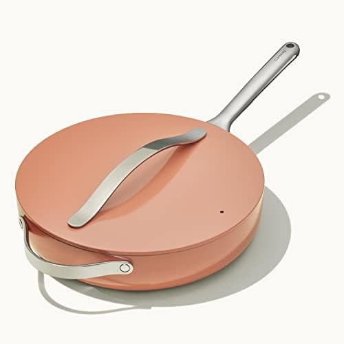 Caraway Nonstick Ceramic Sauté Pan with Lid (4.5 qt, 11.8") - Non Toxic, PTFE & PFOA Free - Oven... | Amazon (US)