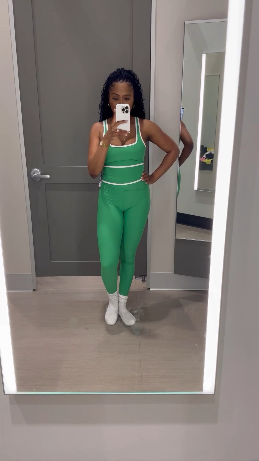 Diane Von Furstenberg jumpsuits fit like a glove, perfect for high intensity workout but still gives fashion! 

#LTKfitness #LTKActive #LTKxTarget