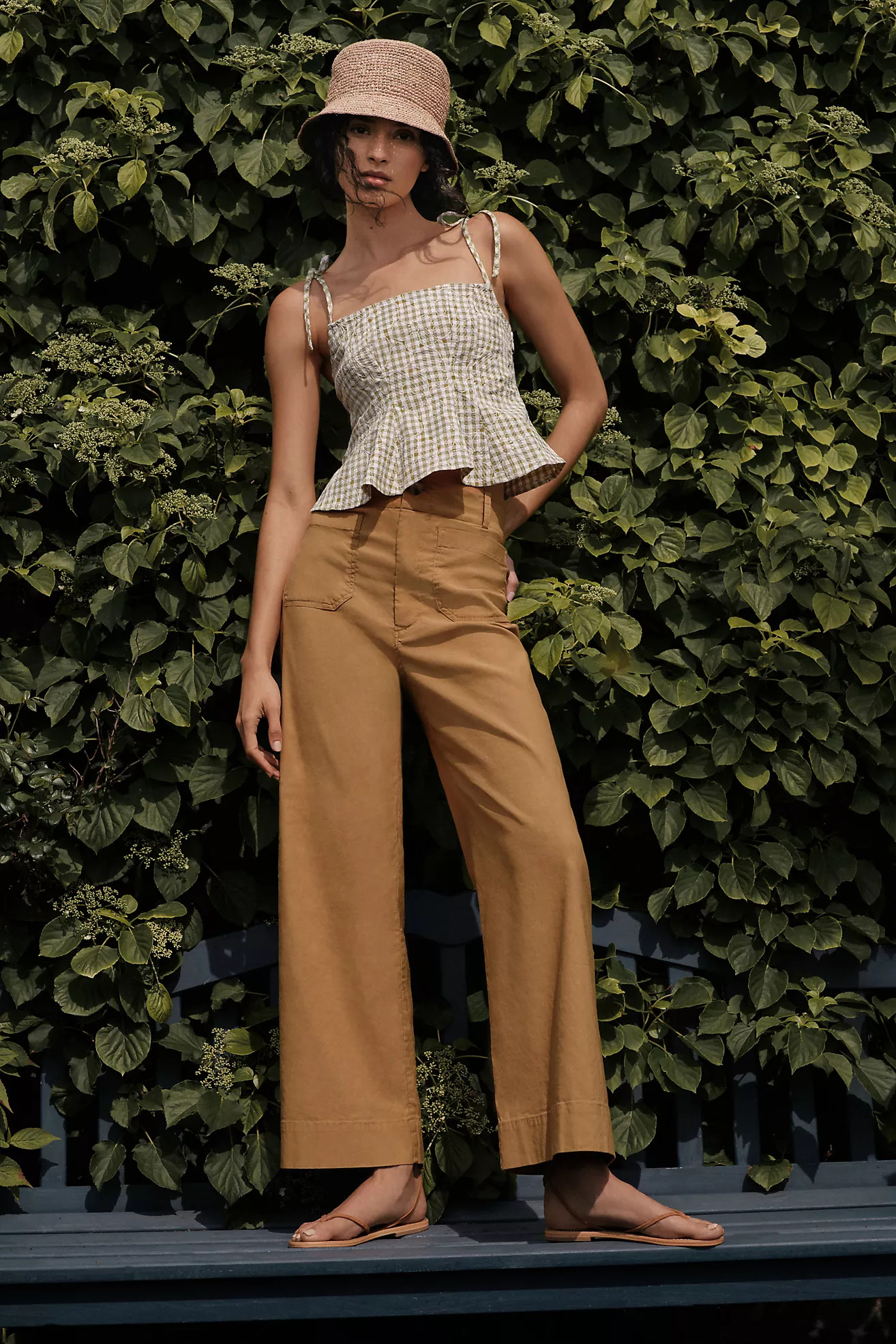 The Colette Cropped Wide-Leg Pants | Anthropologie (US)