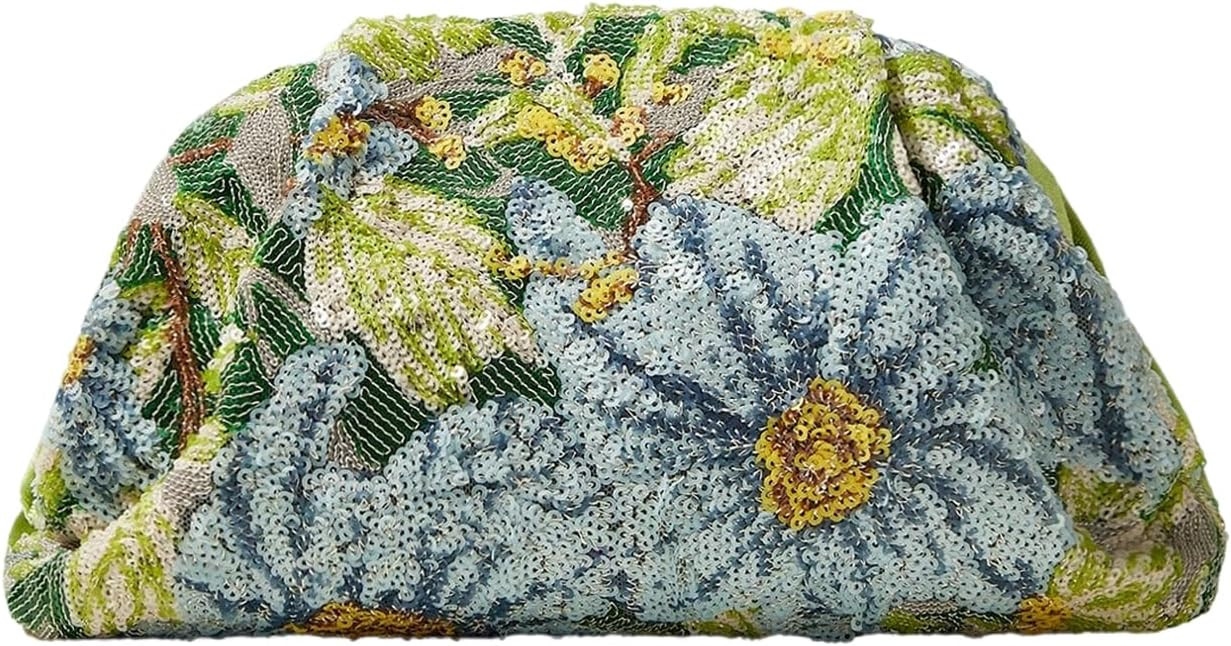 QWINEE Women's Woven Evening Bag Dumpling Clutch Purse No Strap Handbags Elegant Faux PU Leather ... | Amazon (US)