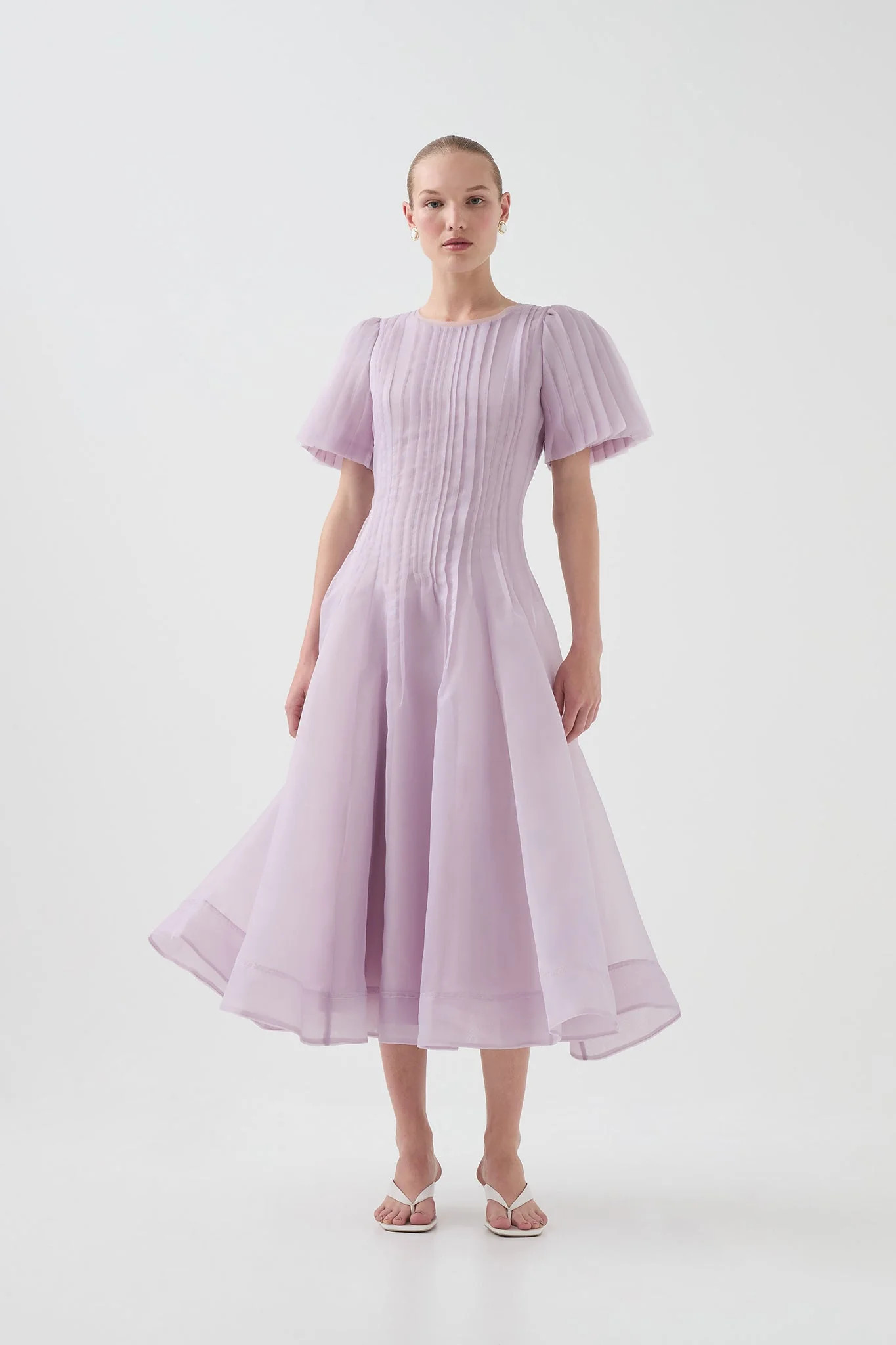 Nova Pleated Midi Dress | aje. (US, UK, Europe, ROW)