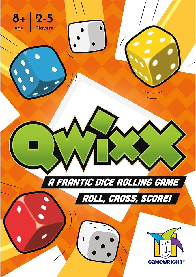 Gamewright Qwixx - A Fast Family Dice Game Multi-colored, 5" | Amazon (US)