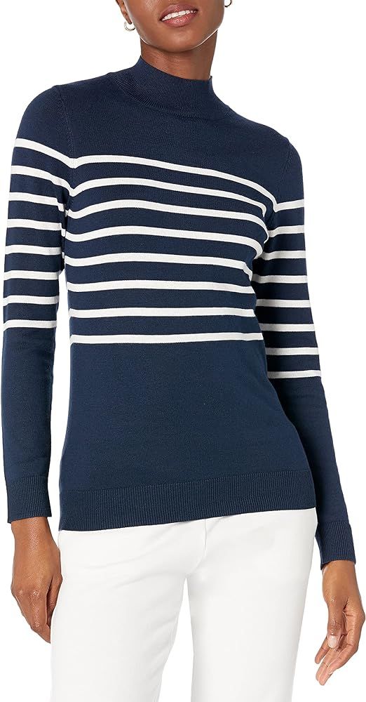 Amazon Essentials Women's Lightweight Mockneck Sweater (Plus + Missy) | Amazon (US)