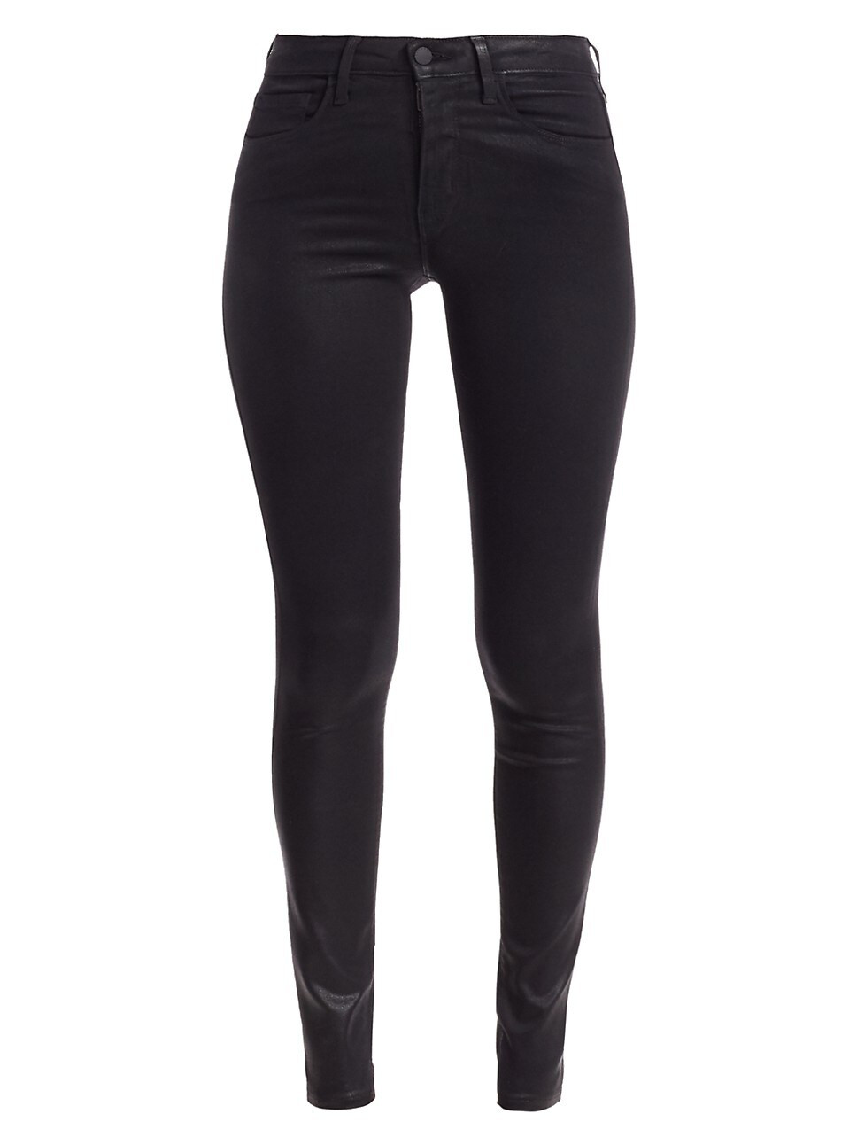 L'AGENCE Marguerite High-Rise Skinny Coated Jeans | Saks Fifth Avenue