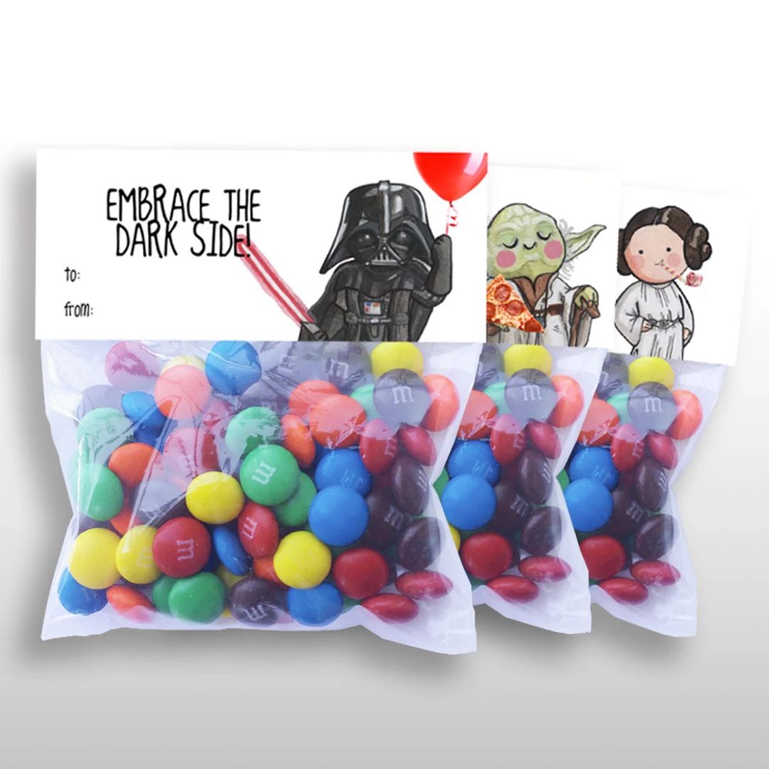 INSTANT DOWNLOAD Star Wars Birthday Party Treat Bag Topper - Etsy | Etsy (US)