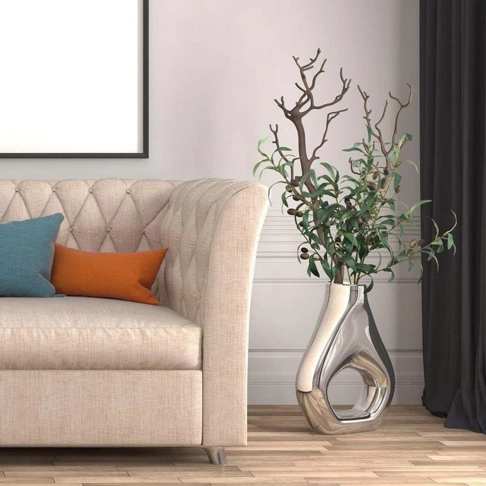 6 PCS Fake Olive Branches for Vases 39" Tall Long Greenery Stems Faux Olive Tree Branches Artific... | Wayfair North America
