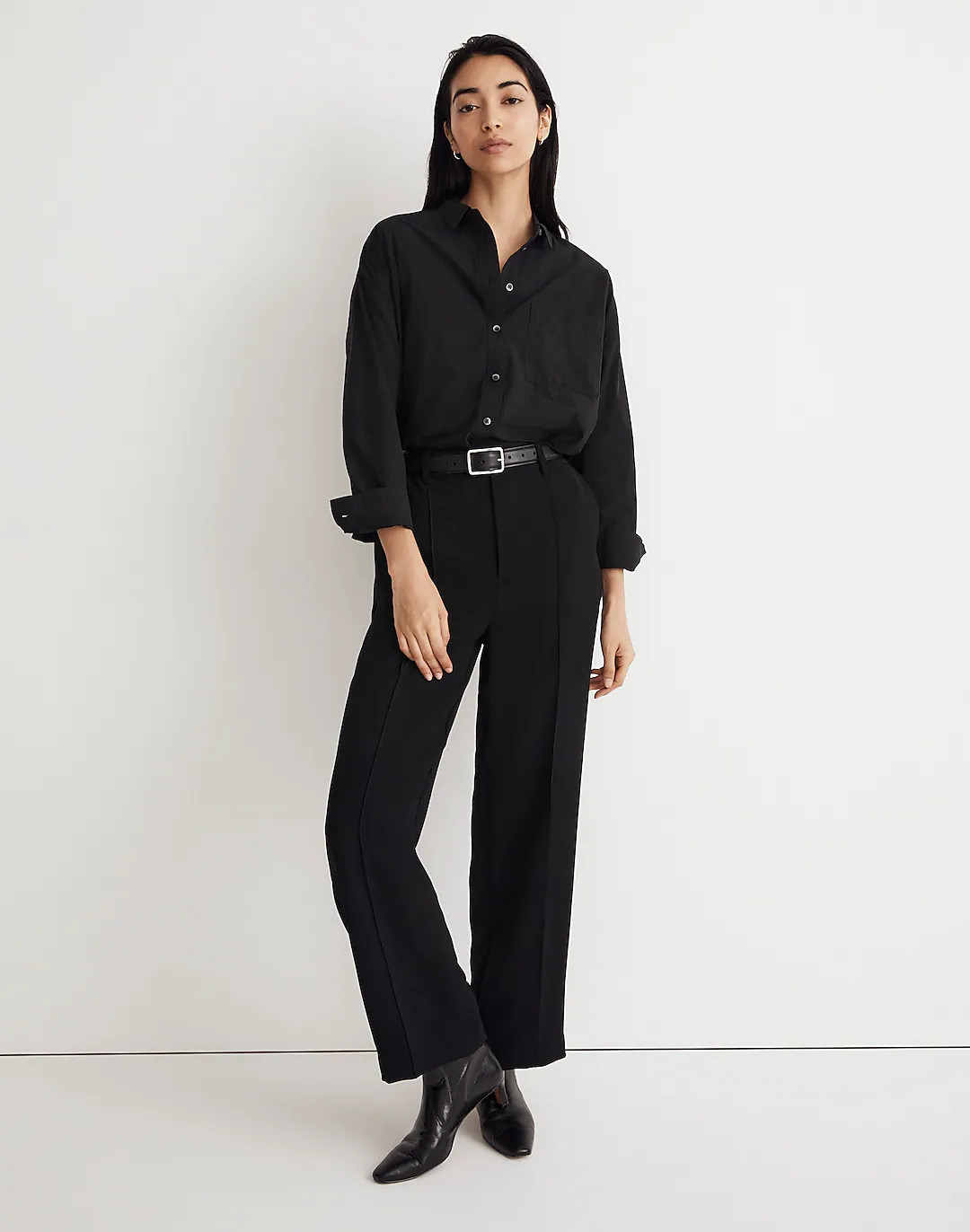 Tailored Straight-Leg Pants | Madewell