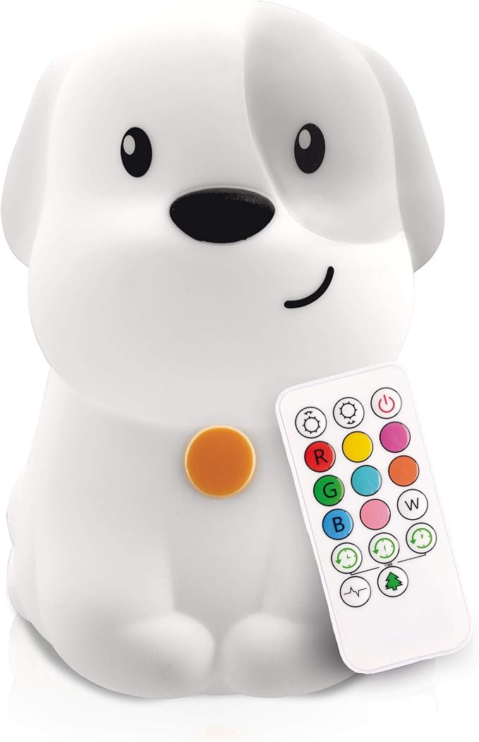 Lumipets Puppy Dog Night Light for Kids, Silicone Nursery Light for Baby Room and Toddler, Portab... | Amazon (US)