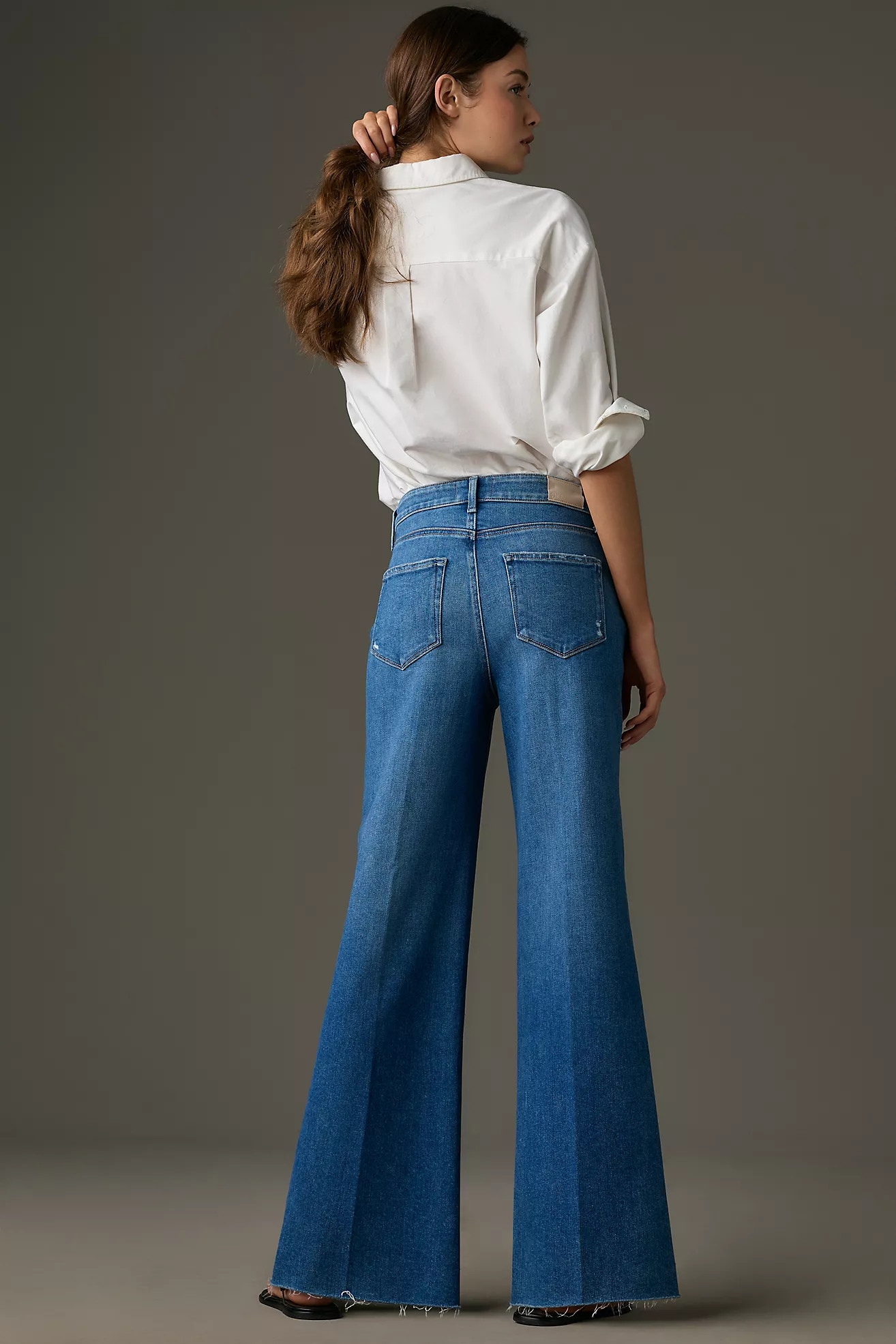 PAIGE Anessa High-Rise Wide-Leg Jeans | Anthropologie (US)