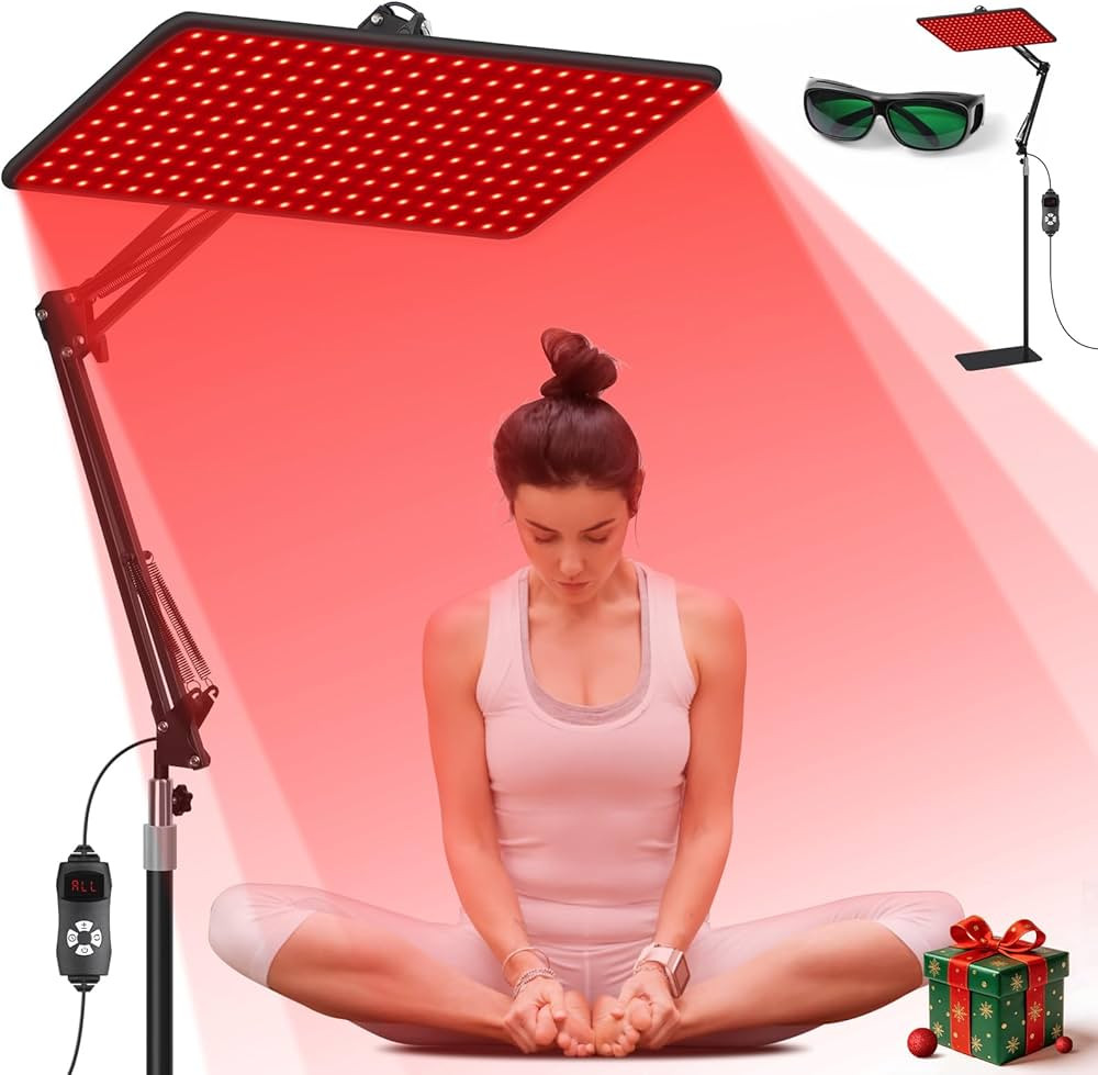 Morfone Advanced Red Light Therapy Lamp for Full Body & Face - 200 LED Tri-Wavelength (660nm, 850... | Amazon (US)