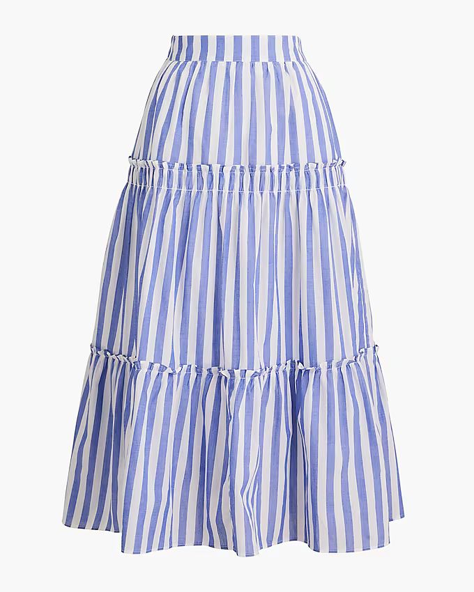 Ruffle tiered midi skirt | J.Crew Factory