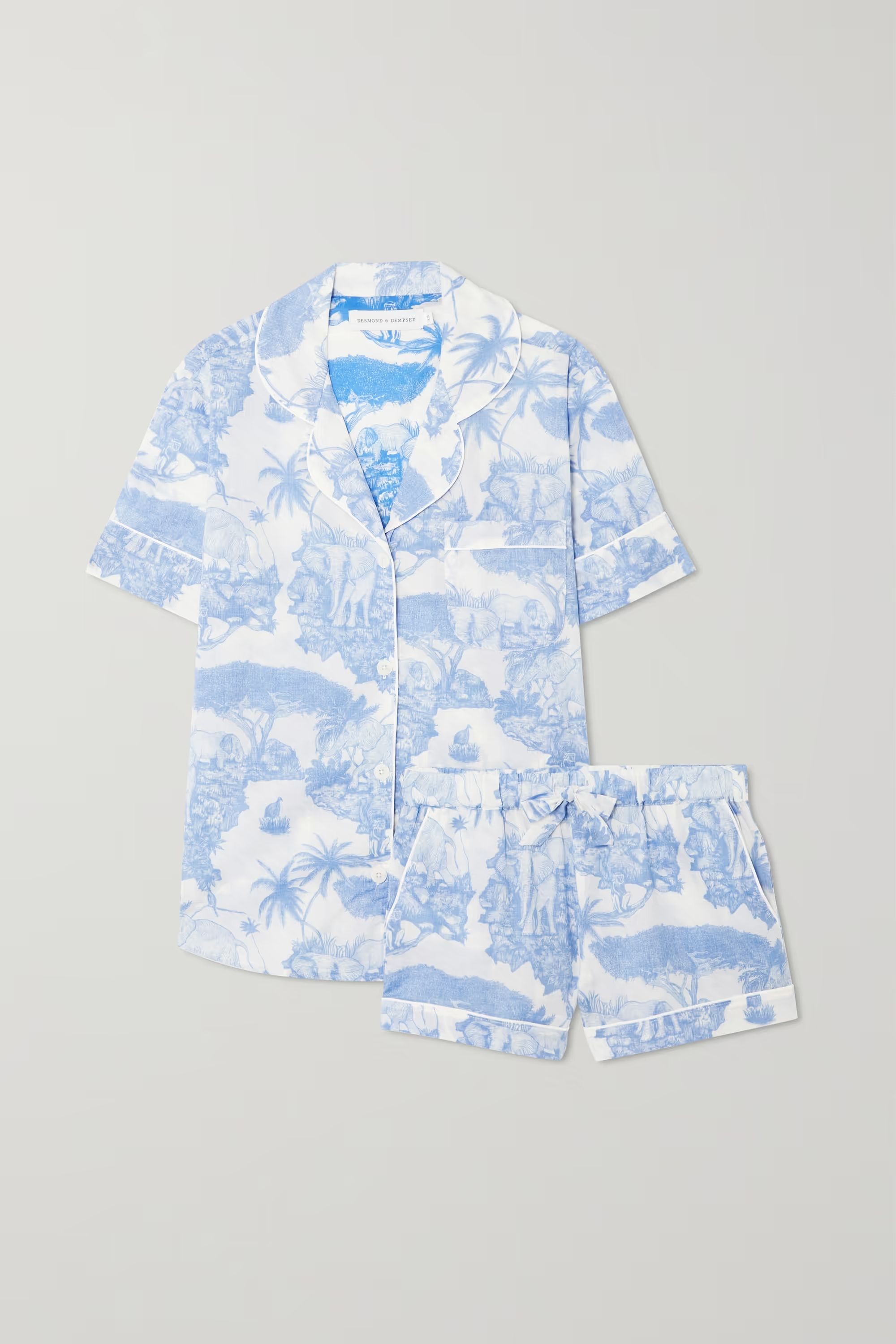 Printed organic cotton-voile pajama set | NET-A-PORTER (US)