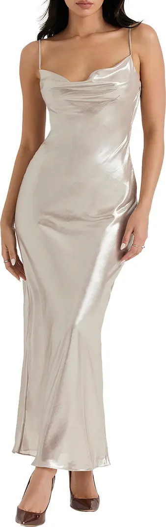 Low Back Cowl Neck Satin Slipdress | Nordstrom