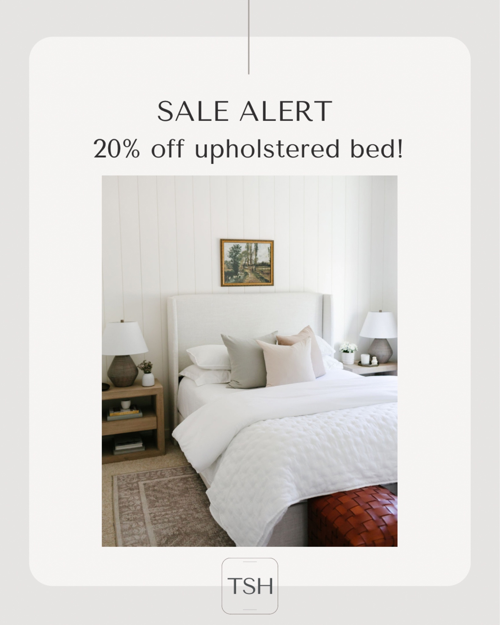 Our upholstered bed is 20% off!  We have the linen talc and love it!!

#LTKsalealert #LTKhome #LTKFind