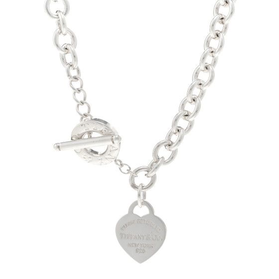 Sterling Silver Return to Tiffany Heart Tag Toggle Necklace | FASHIONPHILE (US)