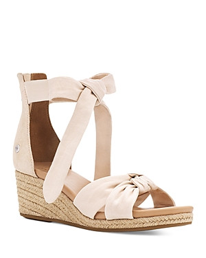 Ugg Women's Yarrow Ankle Tie Espadrille Wedge Sandals | Bloomingdale's (US)