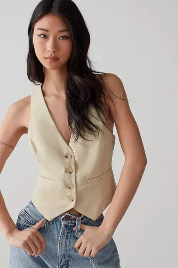 UO Ali Menswear Vest | Urban Outfitters (US and RoW)