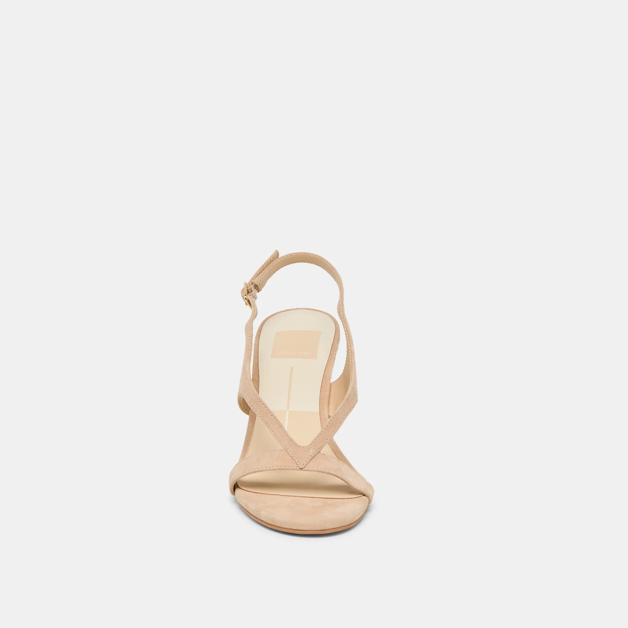 Izela Heels Bamboo Suede | DolceVita.com