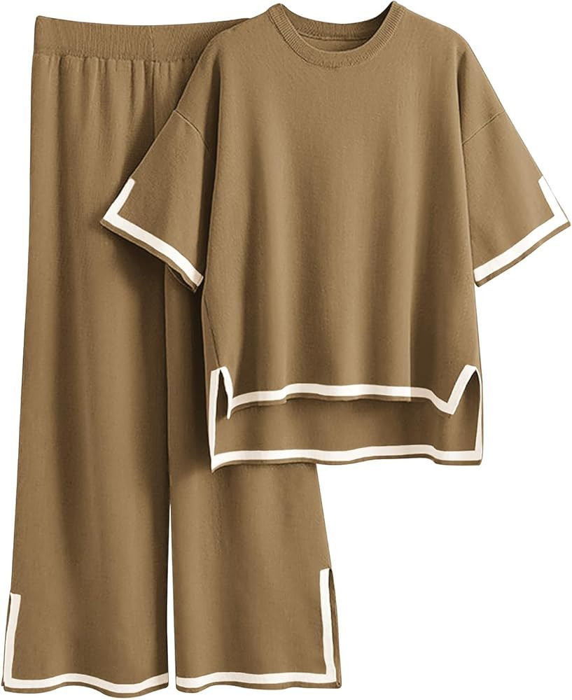 Imily Bela Womens Plus Size Lounge Sets 2 Piece Outfits
        Summer Travel Outfits, Short Slee... | Amazon (US)