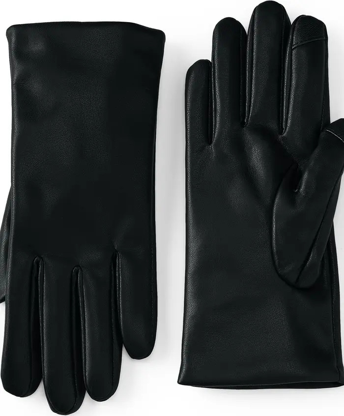 Cashtouch Lined Faux Leather Glove | Nordstrom