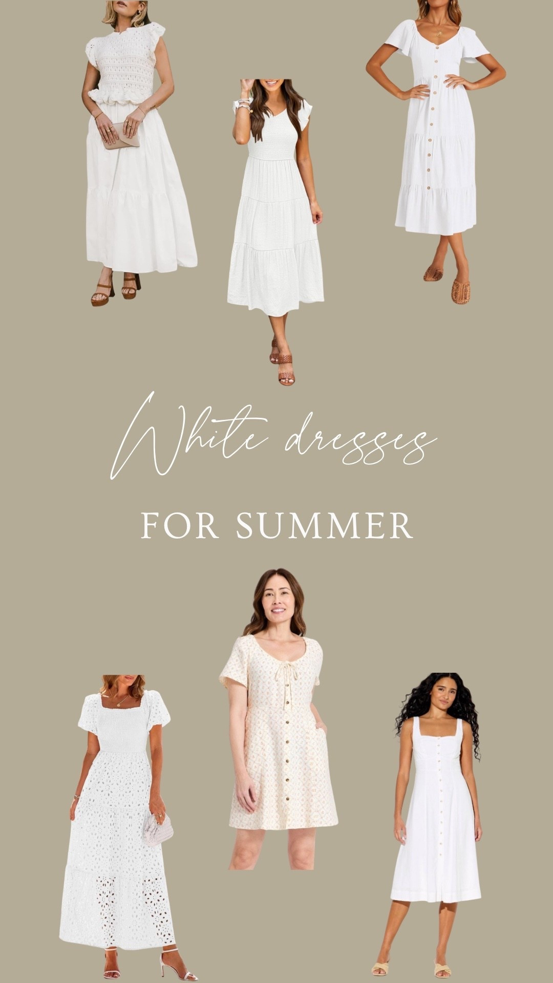 A white dress screams summertime!☀️🤍

#LTKSeasonal