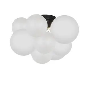 Dainolite Miles 3 Light Contemporary Opal White Luxury Flush Mount Ceiling Light | Bed Bath & Beyond
