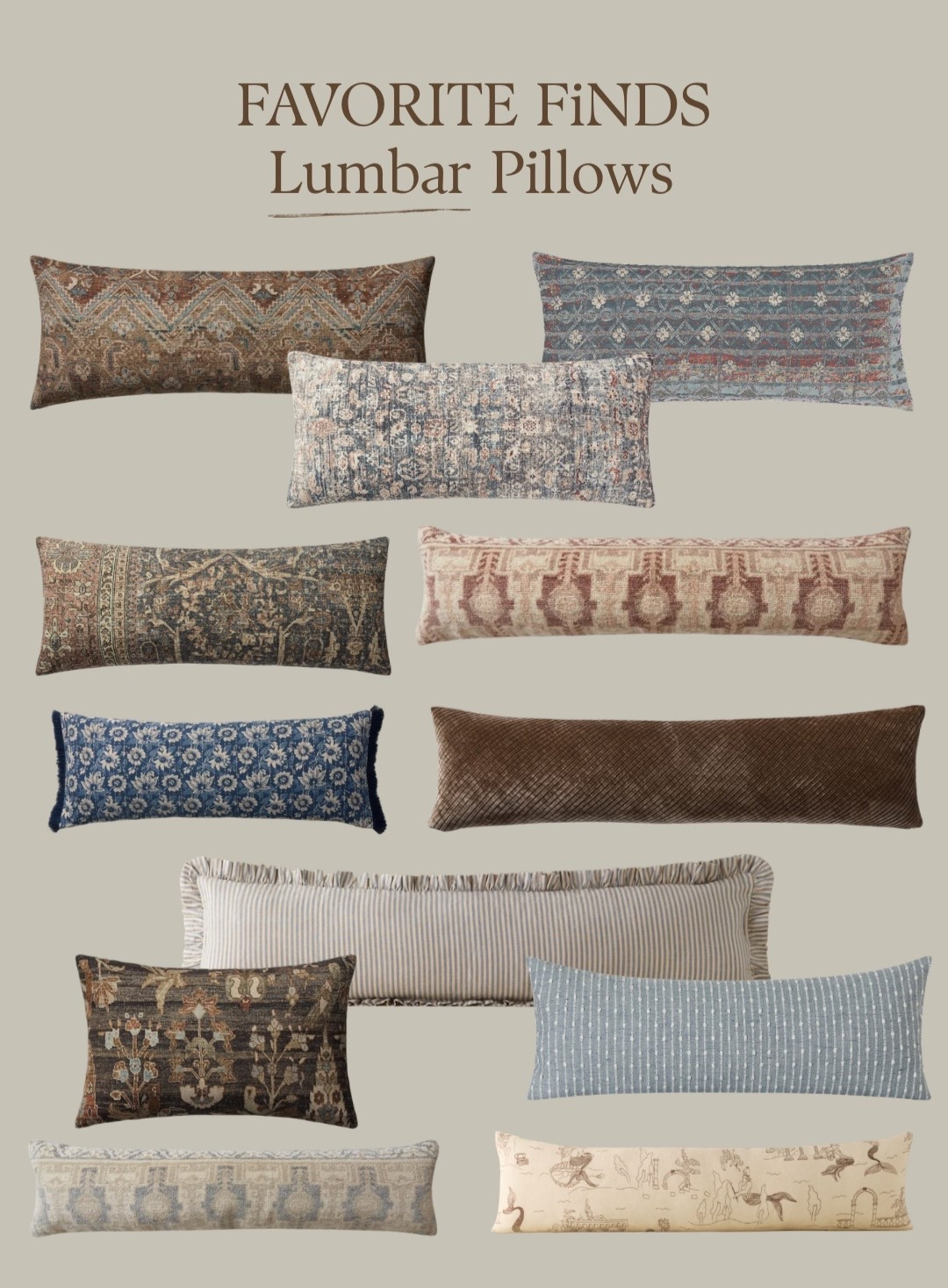 Rounded up my favorite lumbar pillows…most of which are oversized.  If you know me, you know that I tend to lean into larger scale items and lumbar pillows are no exception!

#LTKHome
