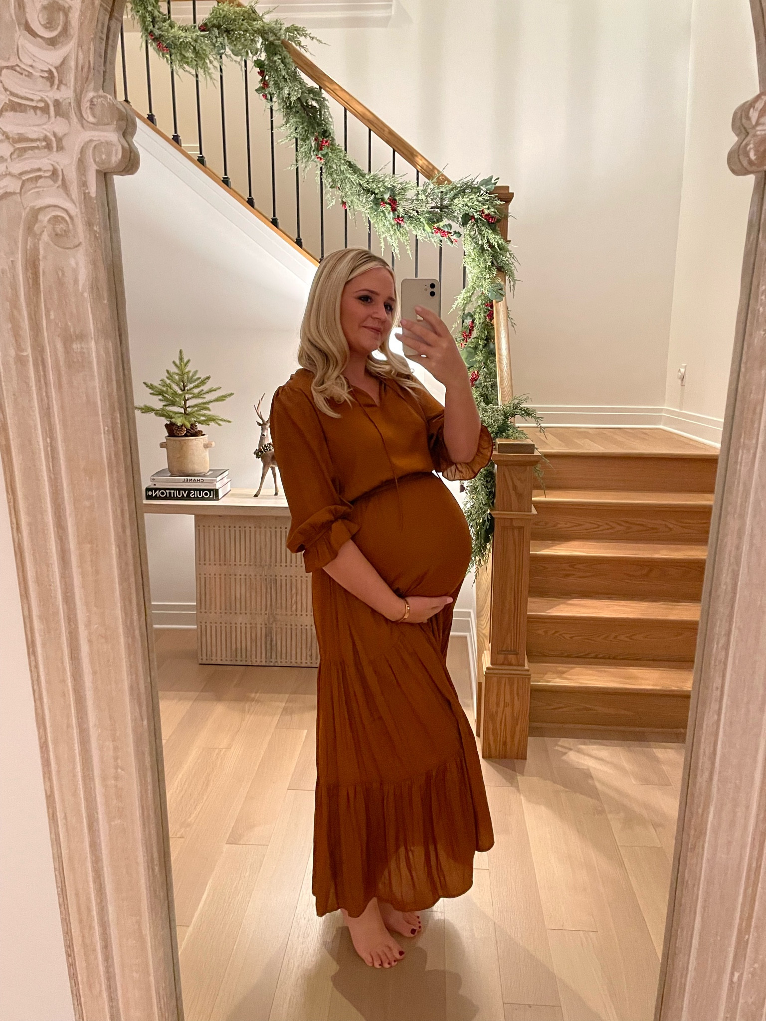 The PERFECT Thanksgiving Dress! 🦃 

Loving the toffee color for holidays!  

Can be styled if you’re expecting or normal. Linked a couple other ones that are similar. 

Wearing size small!  5”5 


#LTKbump #LTKstyletip #LTKparties