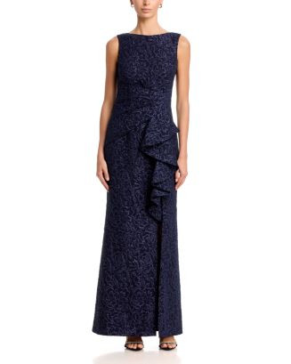 Ruffle Front Sleeveless Gown | Bloomingdale's (US)