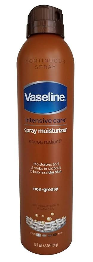 Vaseline, Spray & Go Moisturizer, Cocoa Radiant - 6.5 oz, Pack of 4 | Amazon (US)