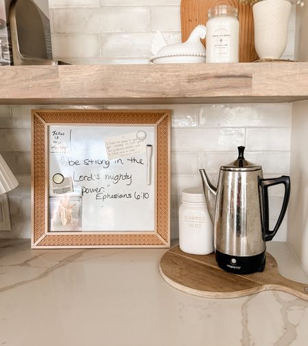 Love this coffee pot!! And the white board is from Target  
Follow @sarah.joy for more home decor finds. 

#LTKSeasonal #LTKHome