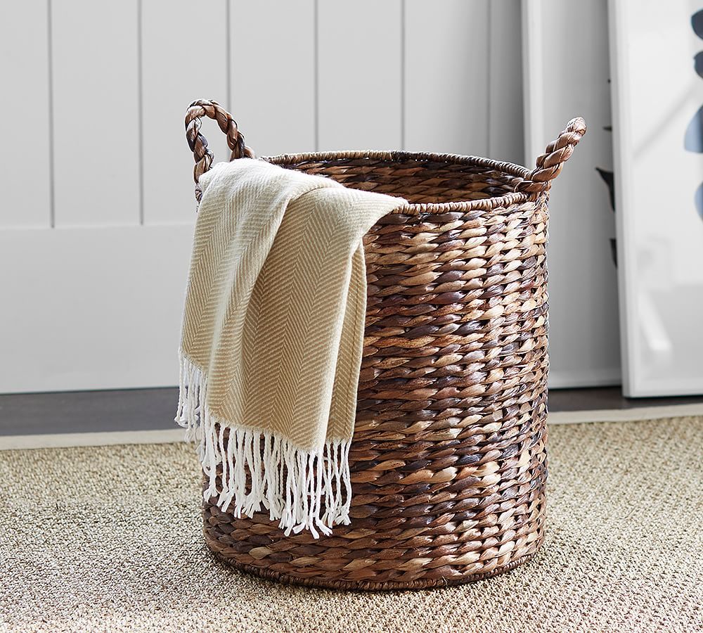 Raleigh Handwoven Seagrass Tote Basket | Pottery Barn (US)