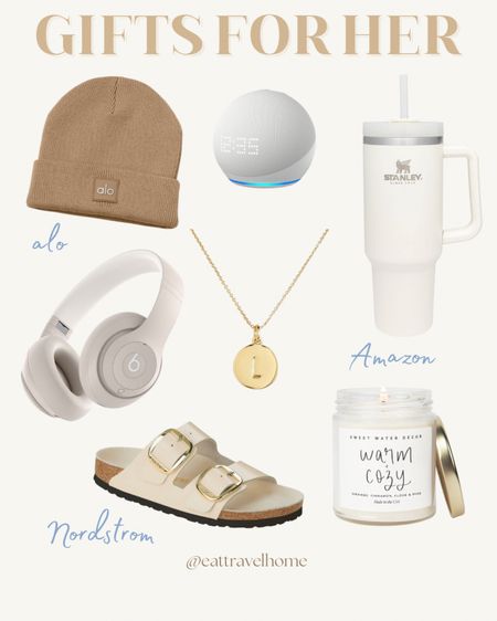 Amazon, Nordstrom & alo yoga Finds

Gifts for her! 🤎

Alo yoga beanie, beats headphones candles Birkenstock sandals Stanley tumbler cup 40z letter necklace Amazon echo dot 

#LTKGiftGuide #LTKCyberWeek #LTKHoliday