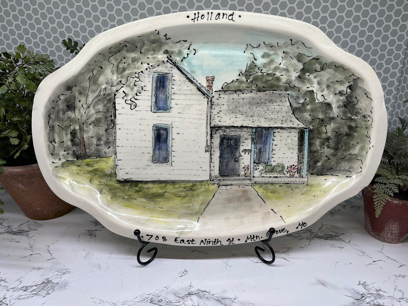 Home Platter Pottery Personalized Grandma's House - Etsy | Etsy (US)