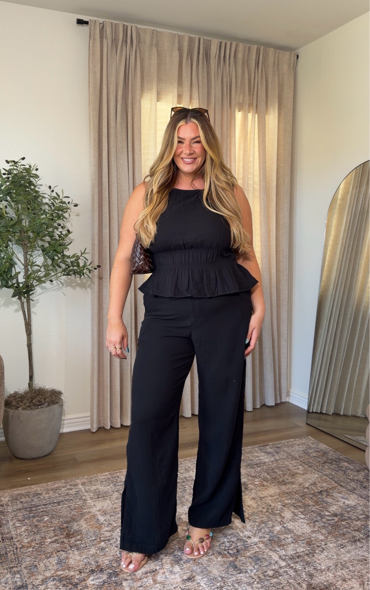 wearing a large tall in the pants, xl in the top xx

#LTKootd #LTKMidsize #LTKSeasonal