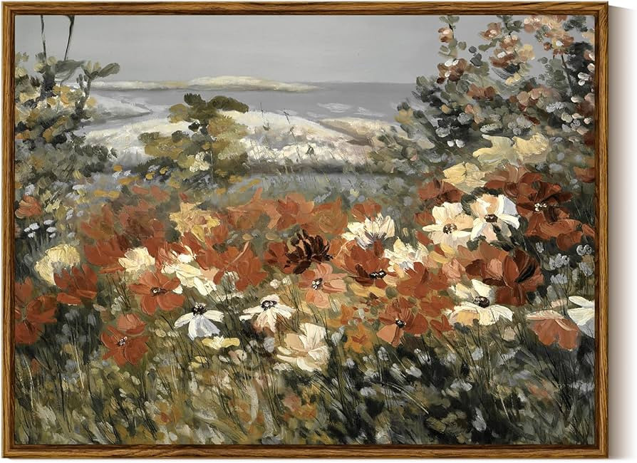 InSimSea Framed Canvas Wall Art Home Decor Framed Vintage Botanical Prints Rustic Farmhouse Wall ... | Amazon (US)