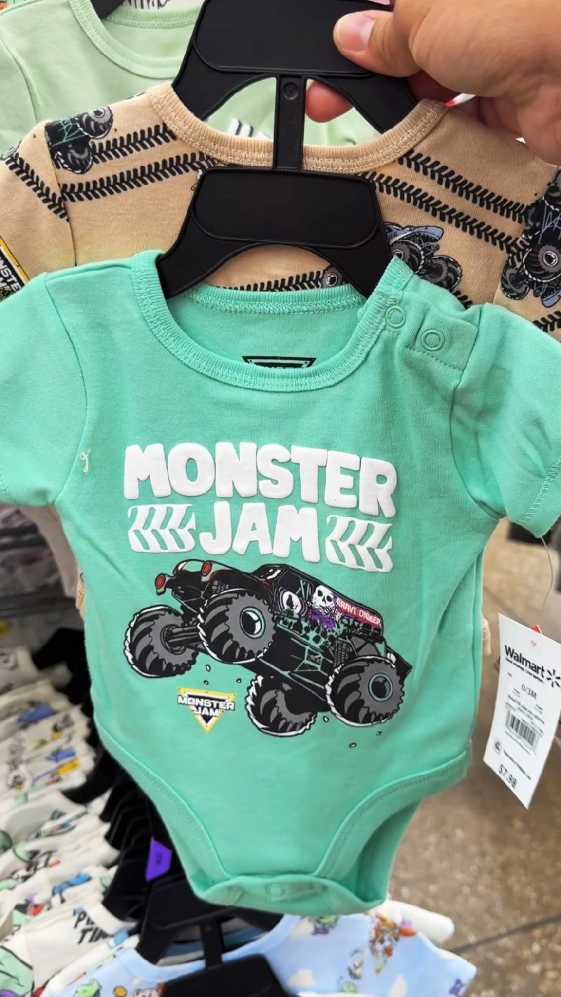 Monster jam baby onesie 2pk set ⚡️🏁💚