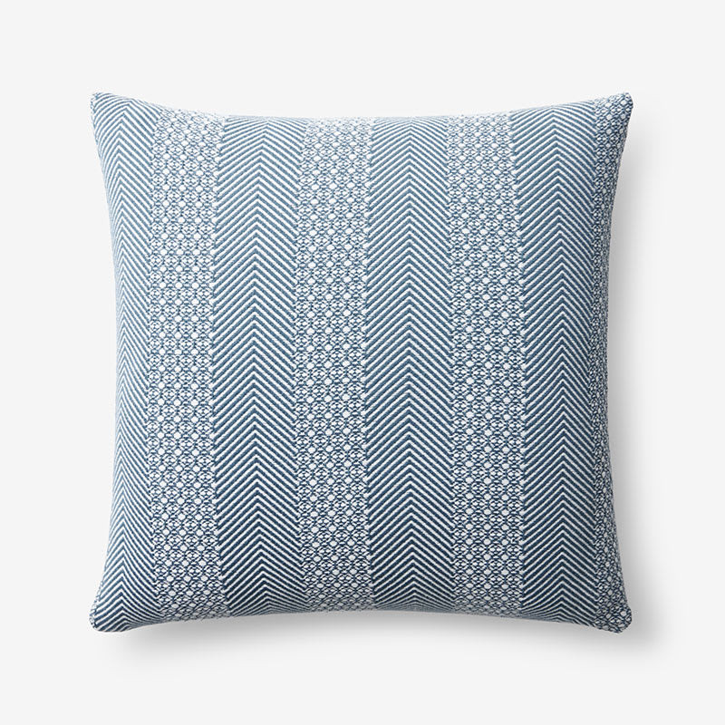 Kerela Decorative Pillow Cover - Ocean Blue, 20 in. x 20 in. | The Company Store