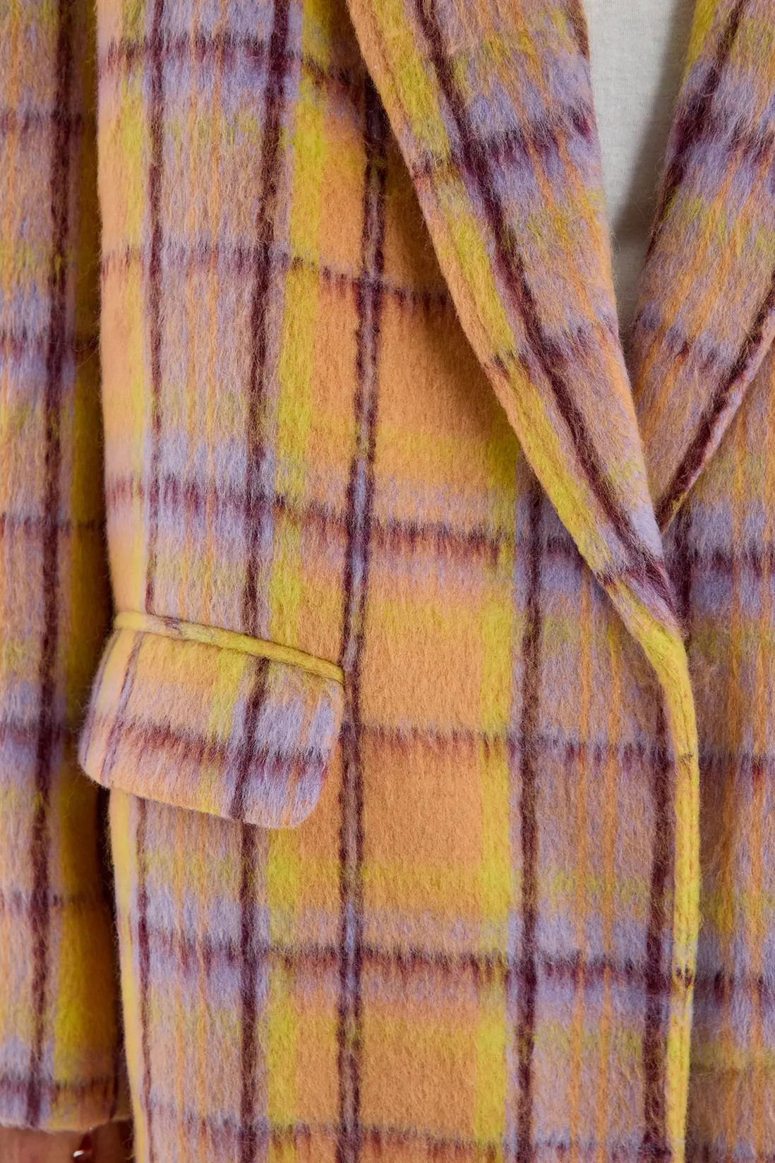 Multi Check Single Breasted Tailored Coat | boohoo (US & Canada)