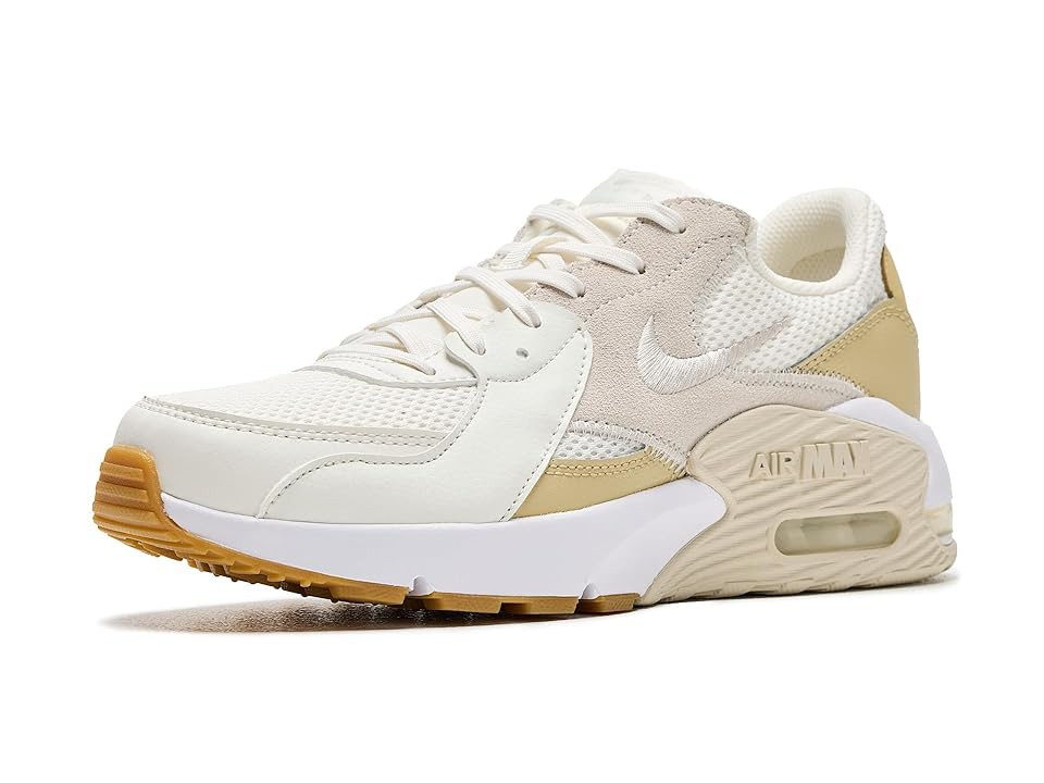 Nike Air Max Excee Women's Shoes Sail/Light Orewood Brown/Team Gold : 12 B - Medium, Leather/Textile | Zappos