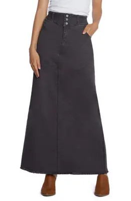 Wash Lab Denim Pieced Denim Maxi Skirt in Dark Smoke at Nordstrom, Size 26 | Nordstrom