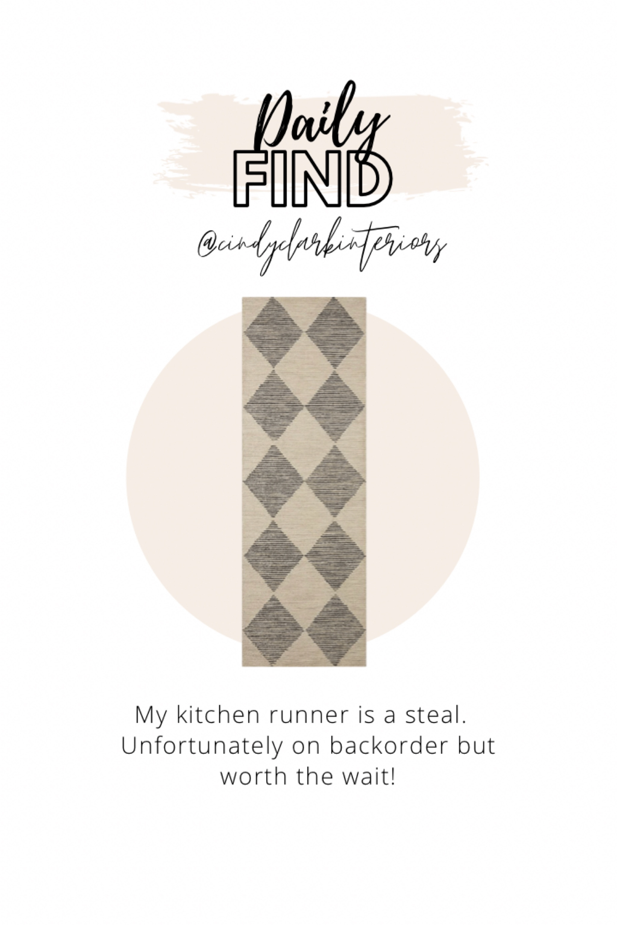 My kitchen runner is a steal! Love the pattern!

Rug runner, diamond, checker pattern

#LTKsalealert #LTKhome