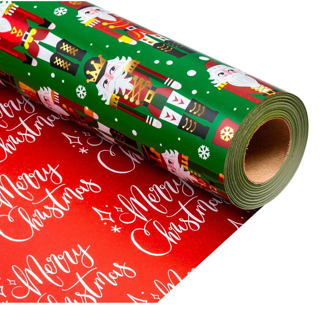 Red and Green Nutcracker Christmas Wrapping Paper 

 #LTKHoliday