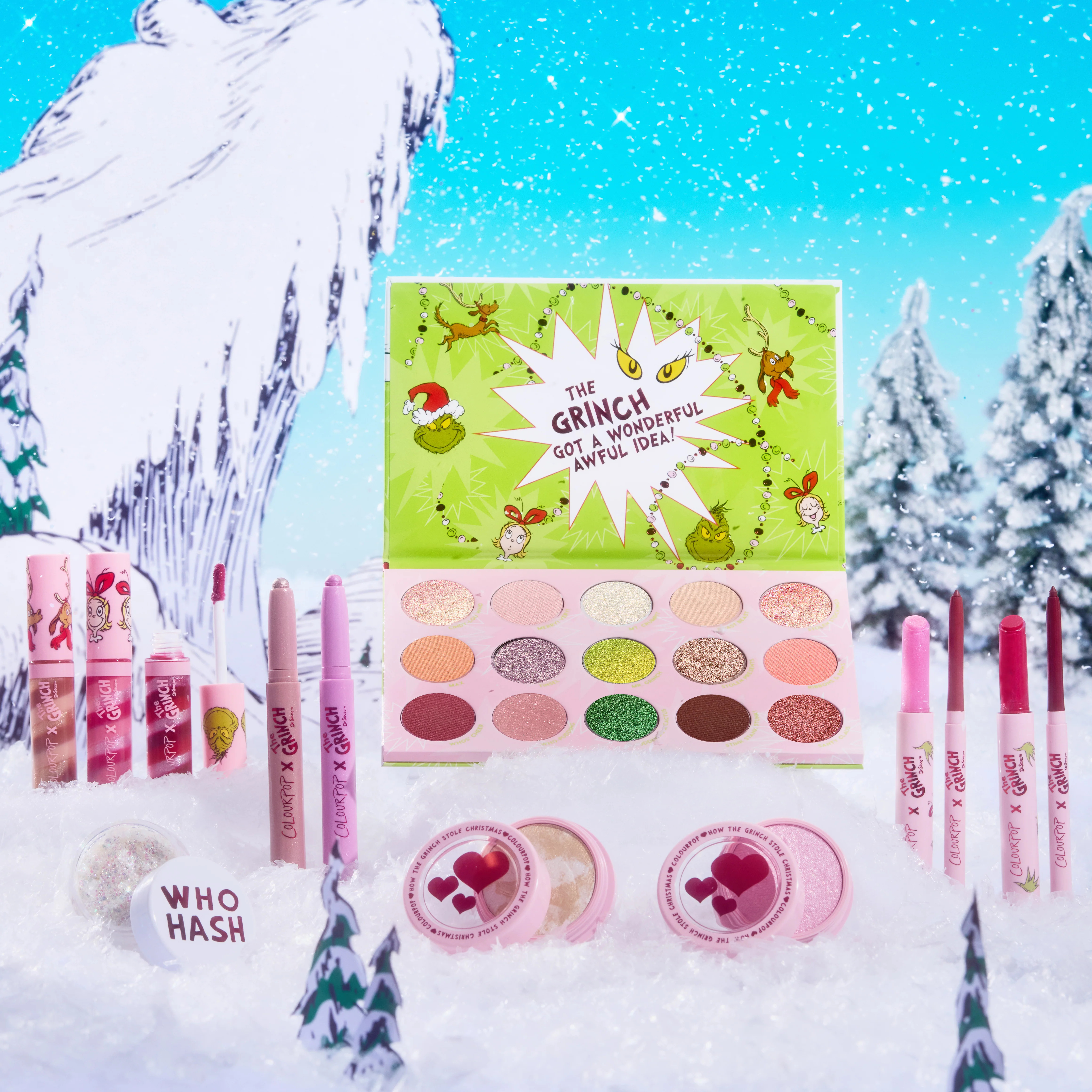 ColourPop X The Grinch Full Collection Set | ColourPop® x The Grinch | Colourpop
