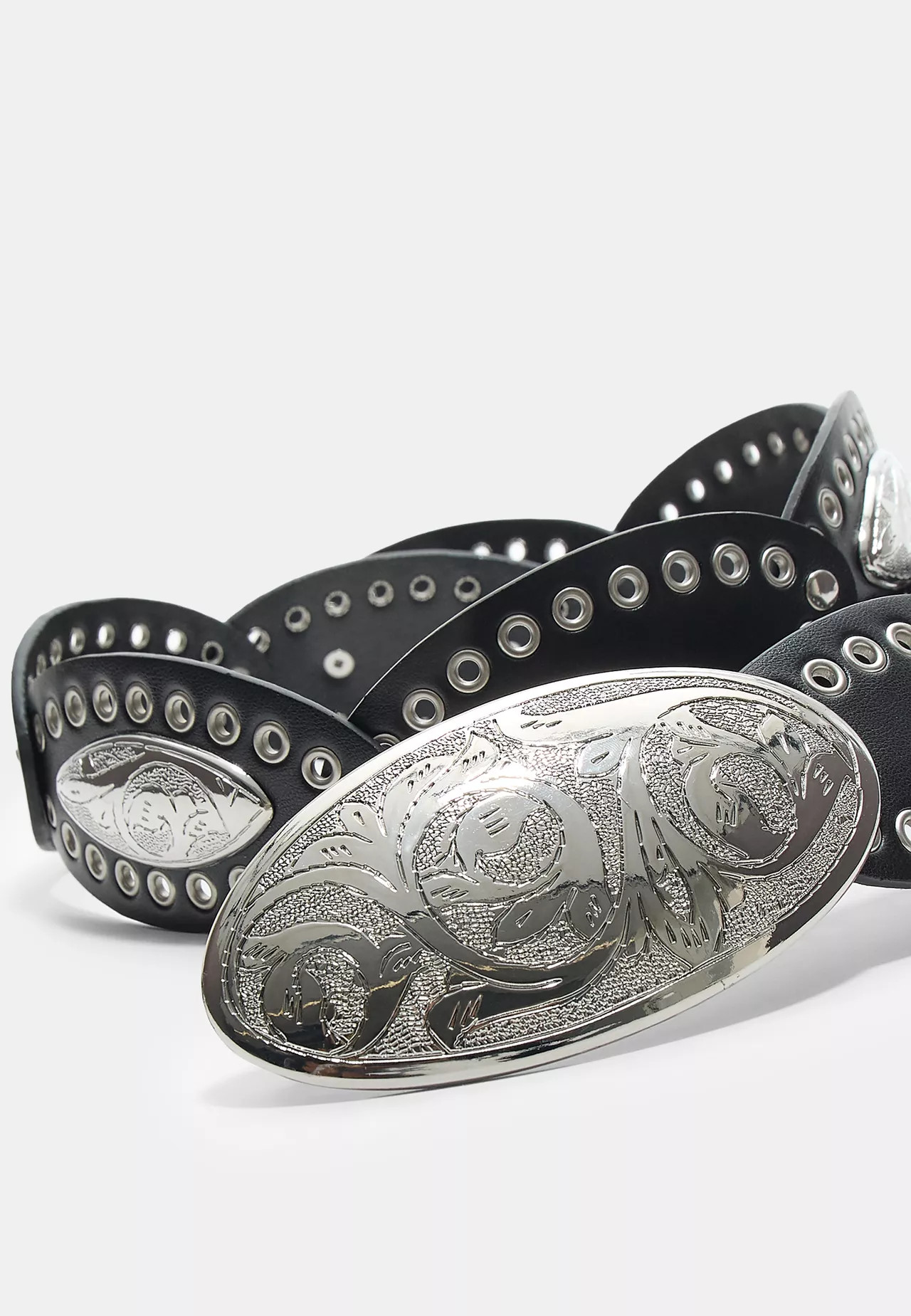 Wide belt with oval buckles | Stradivarius (UK)